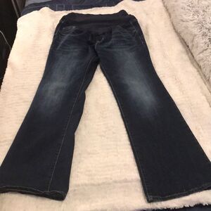 Dark wash bootcut jeans